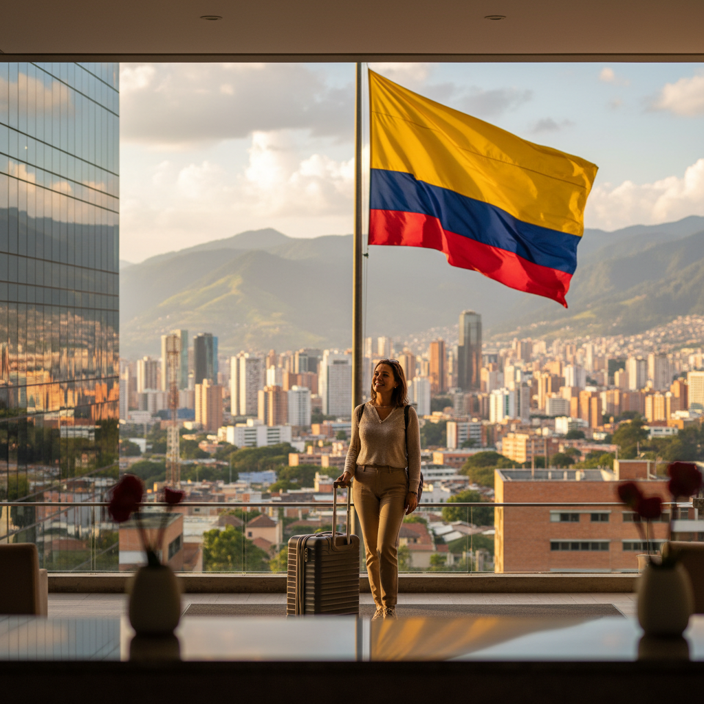 Paciente internacional llegando a Medellín para turismo médico